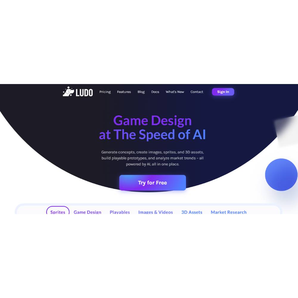 Ludo.ai – AI Game Design Intelligence & Concept Creation Platform