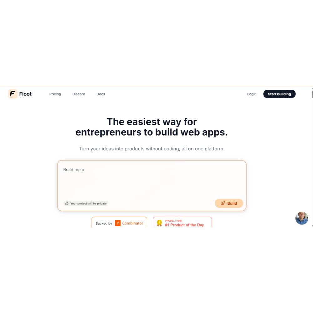 Floot – Conversational AI Landing & Messaging Assistant