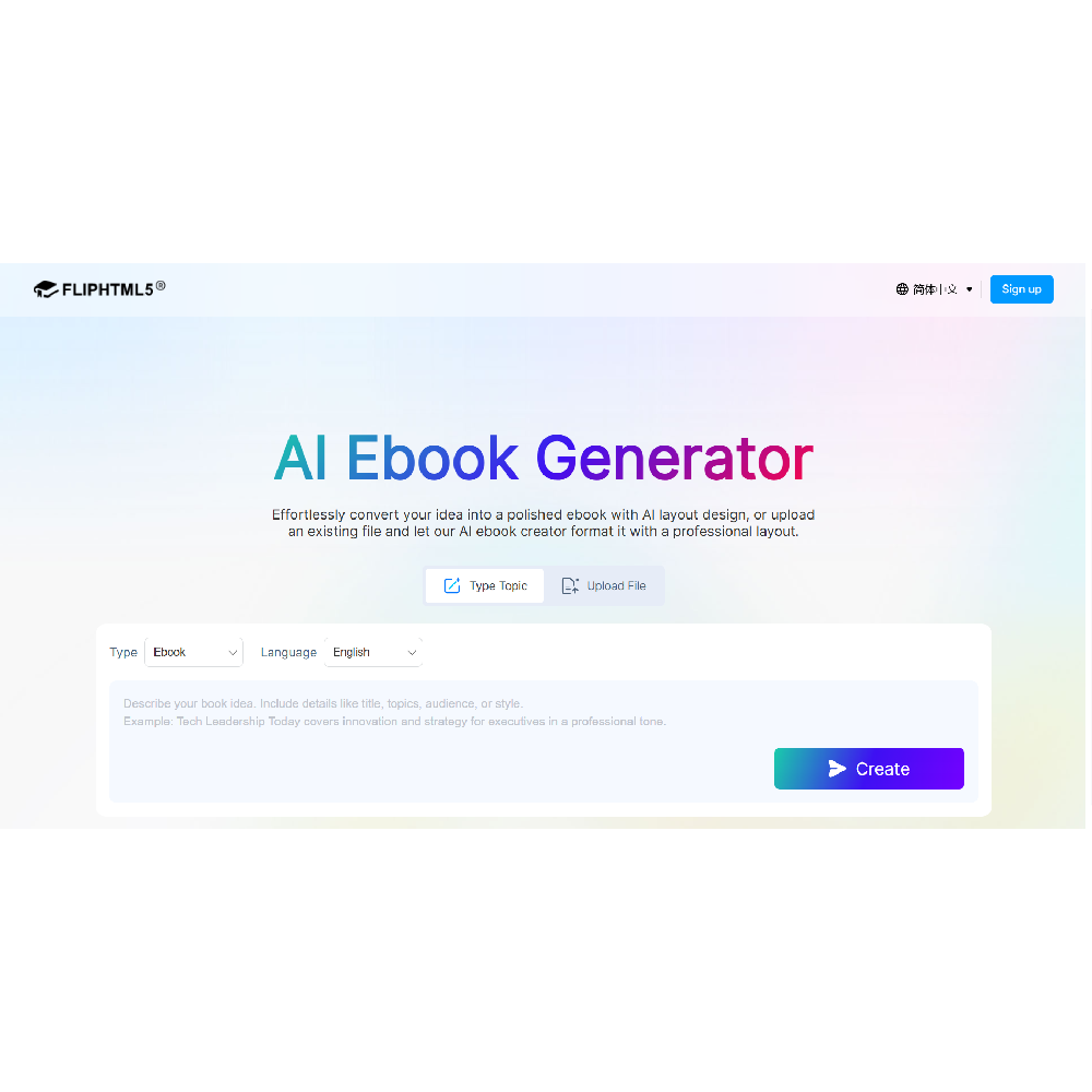 FlipHTML5 - AI Ebook Generator