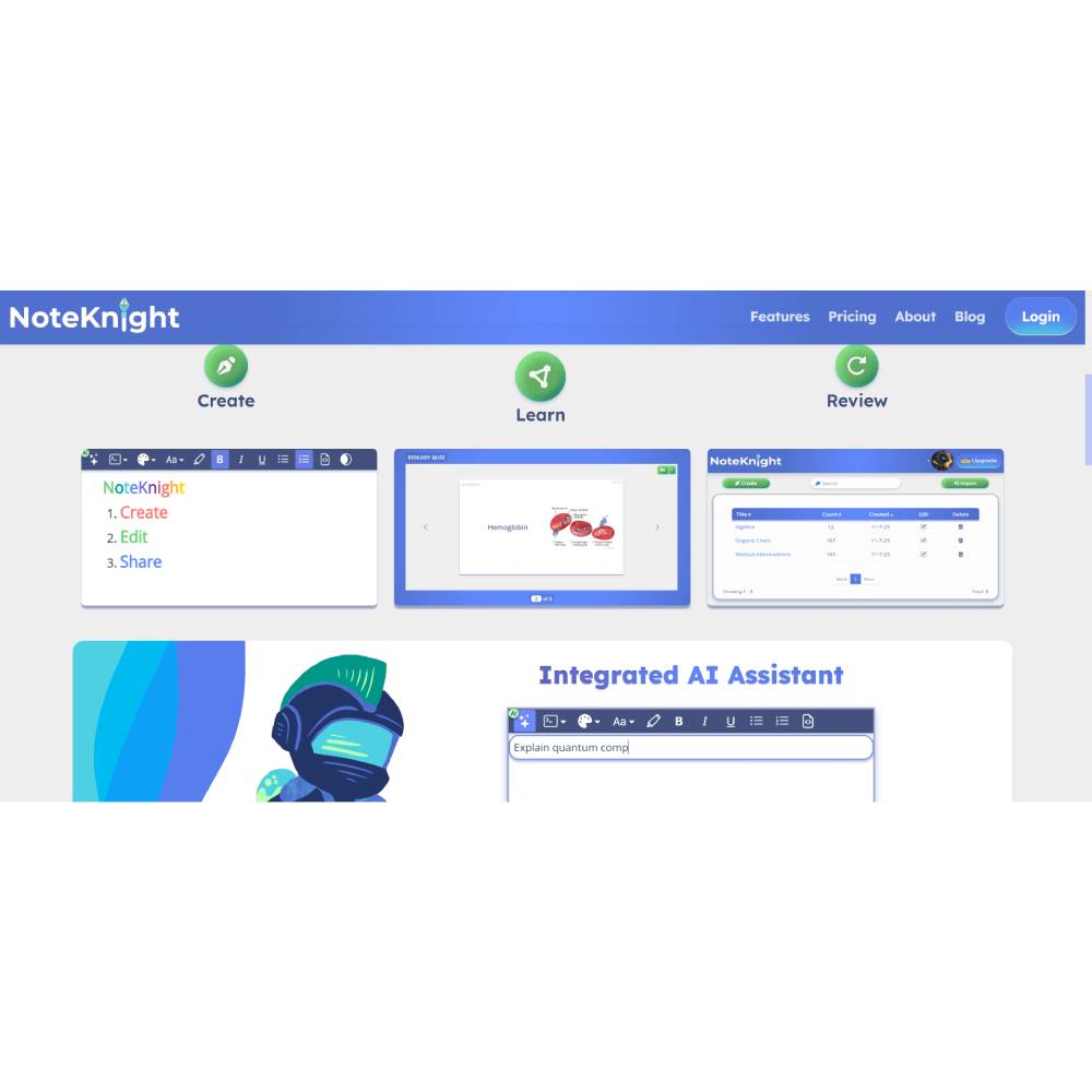 NoteKnight — AI Flashcard Maker for Smarter Study