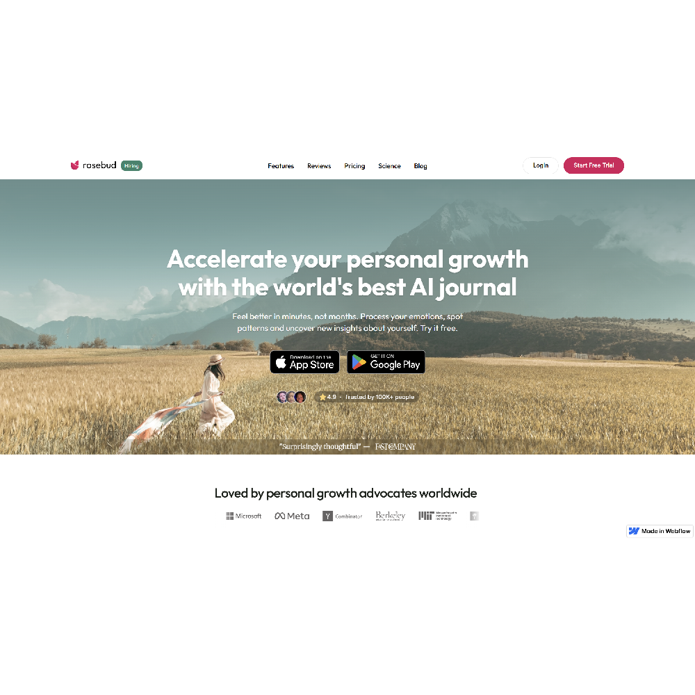 Rosebud: AI Powered Creative Journal and Personal Growth Platform