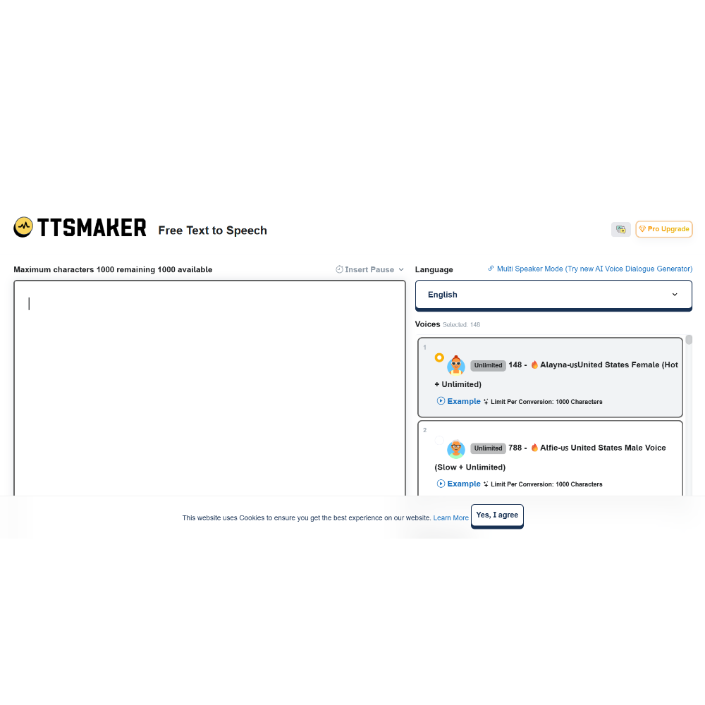 TTSMaker - AI Text-To-Speech