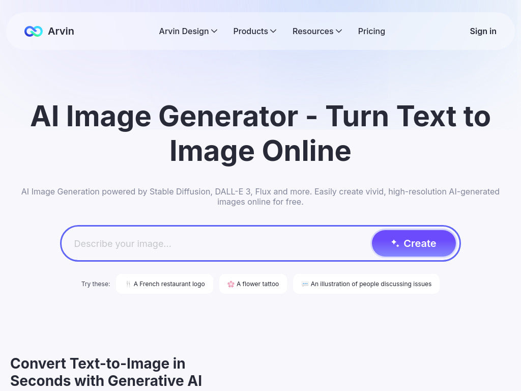 Arvin AI- AI assistant for Content research & creation