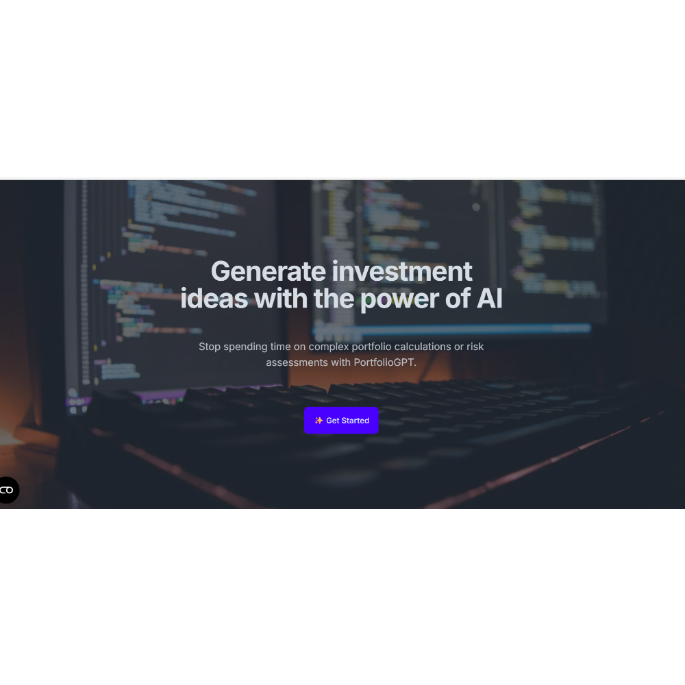 PortfolioGPT - AI Portfolio Generator