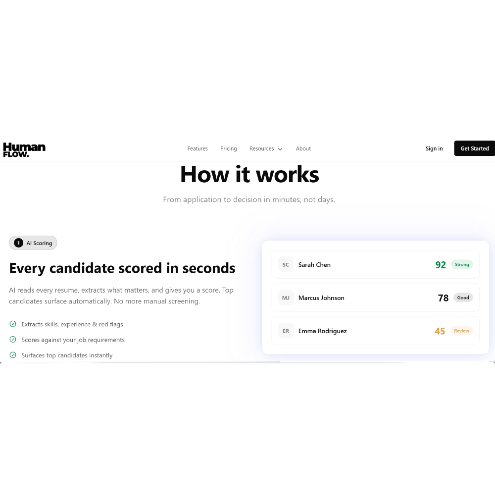 Humanflow - AI Hiring Tool