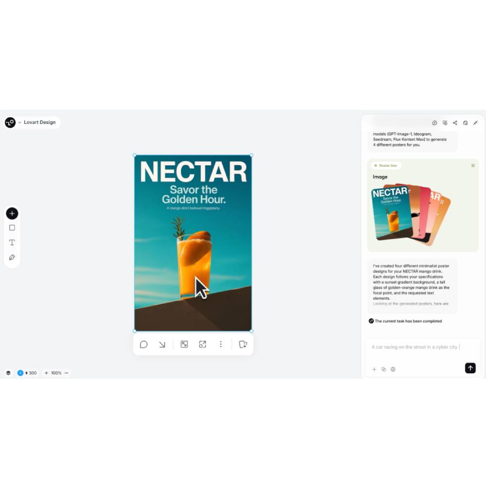 Lovart – AI Design Agent for Images, Videos & 3D Creation