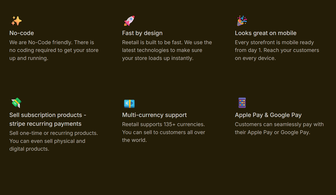 Reetail — AI Powered E-Commerce Store Builder With Stripe Integration