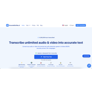 AccurateScribe.ai – Fast & Accurate AI Transcription for Audio & Video