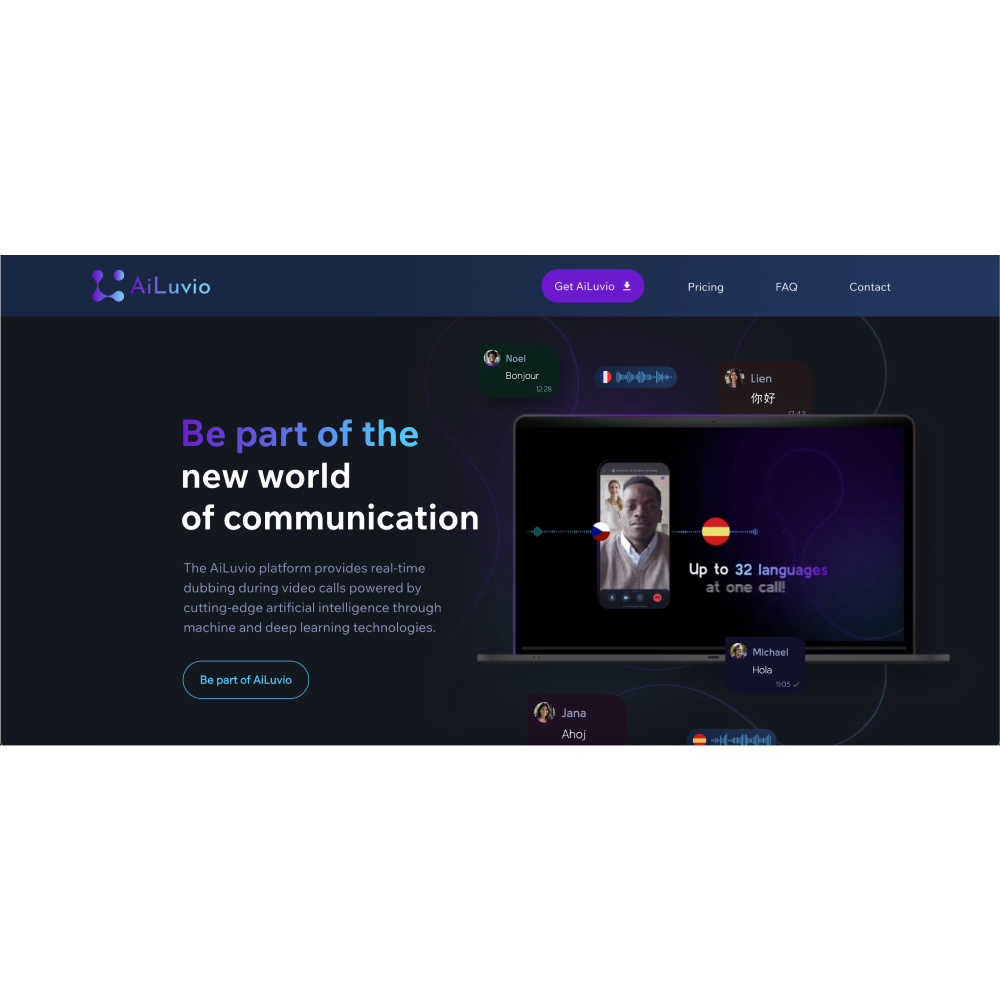 AiLuvio – AI Real-Time Dubbing & Multilingual Video Call Platform