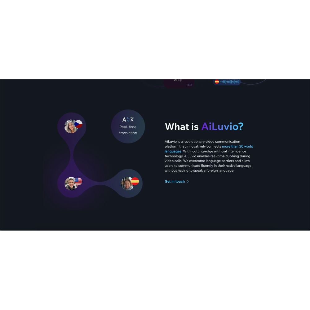 AiLuvio – AI Real-Time Dubbing & Multilingual Video Call Platform