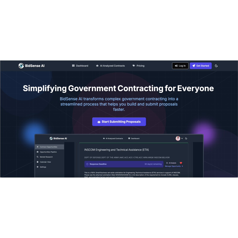 BidSense AI – Smart AI Bid Management & Proposal Optimization