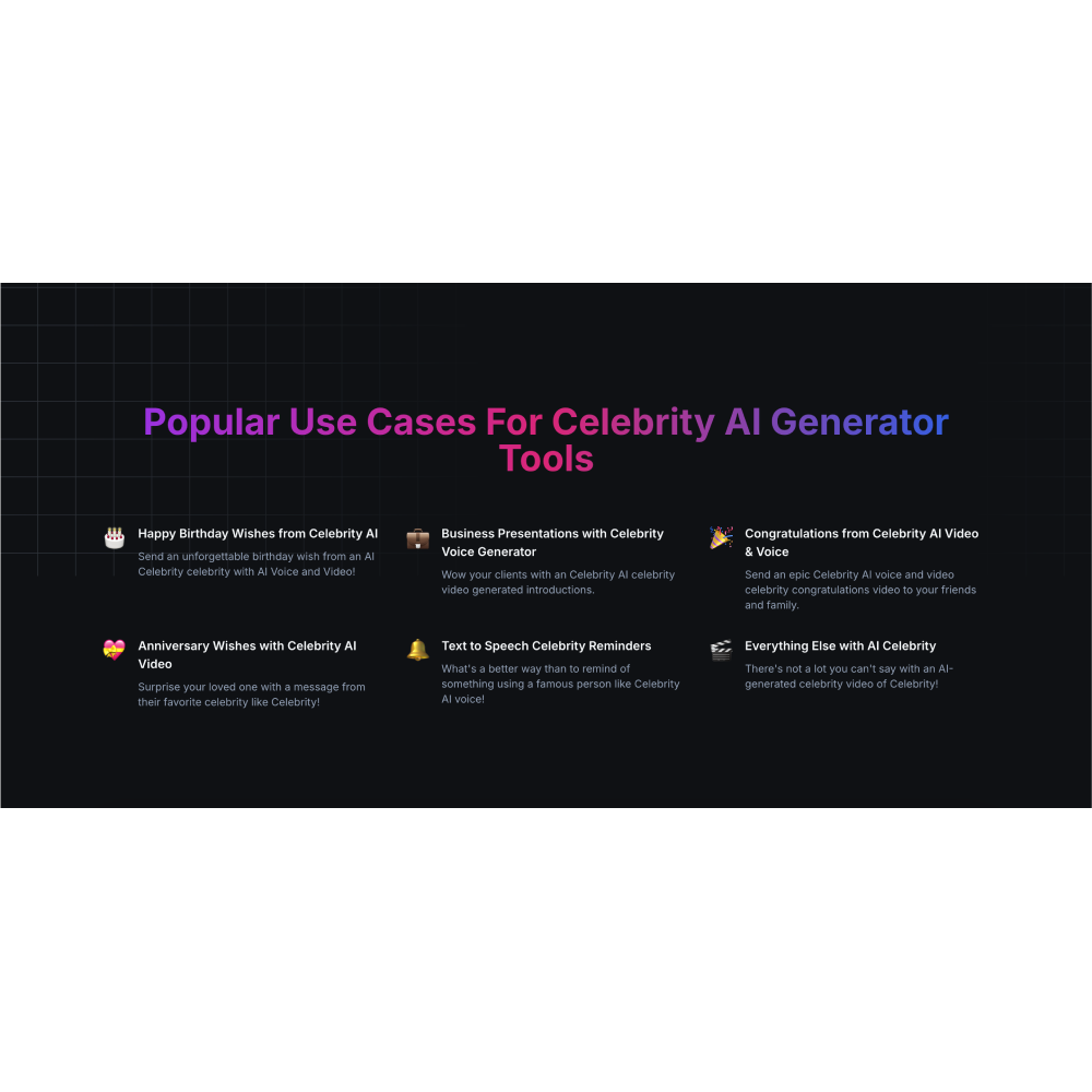 Celebrity AI – AI Celebrity Video & Voice-Cloning Tool