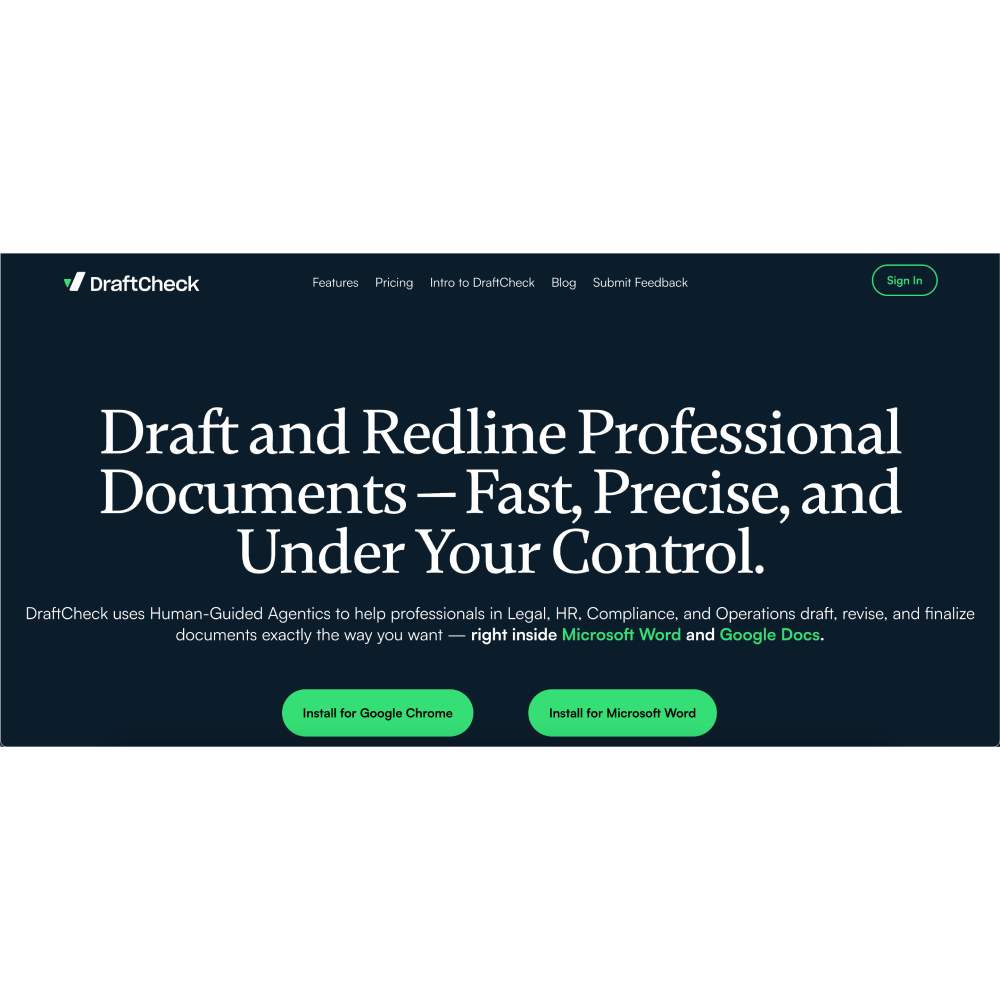 DraftCheck – AI-Powered Document Drafting & Review Assistant