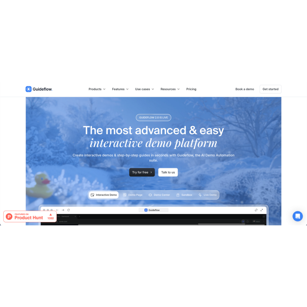 Guideflow – AI-Powered Interactive Product Demos