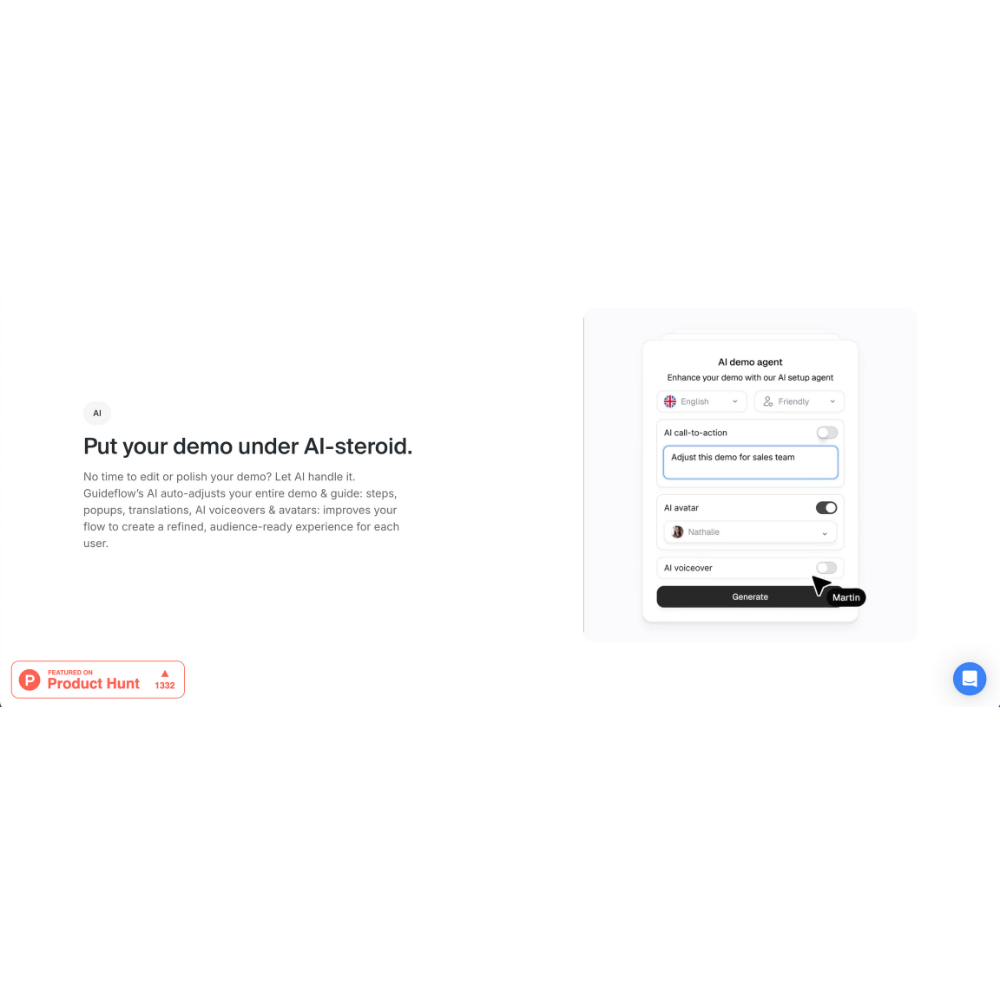 Guideflow – AI-Powered Interactive Product Demos