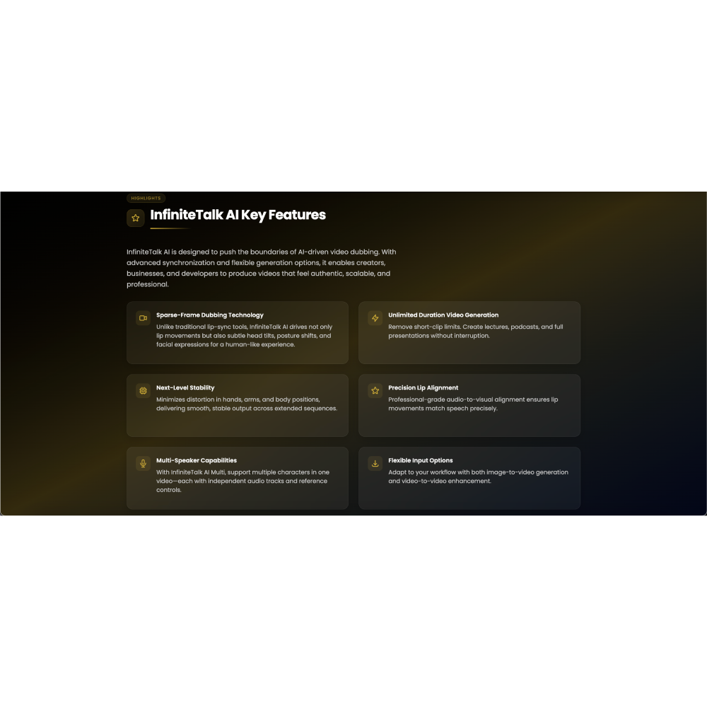 InfiniteTalk AI – AI Video Generation & Talking Avatar Tool