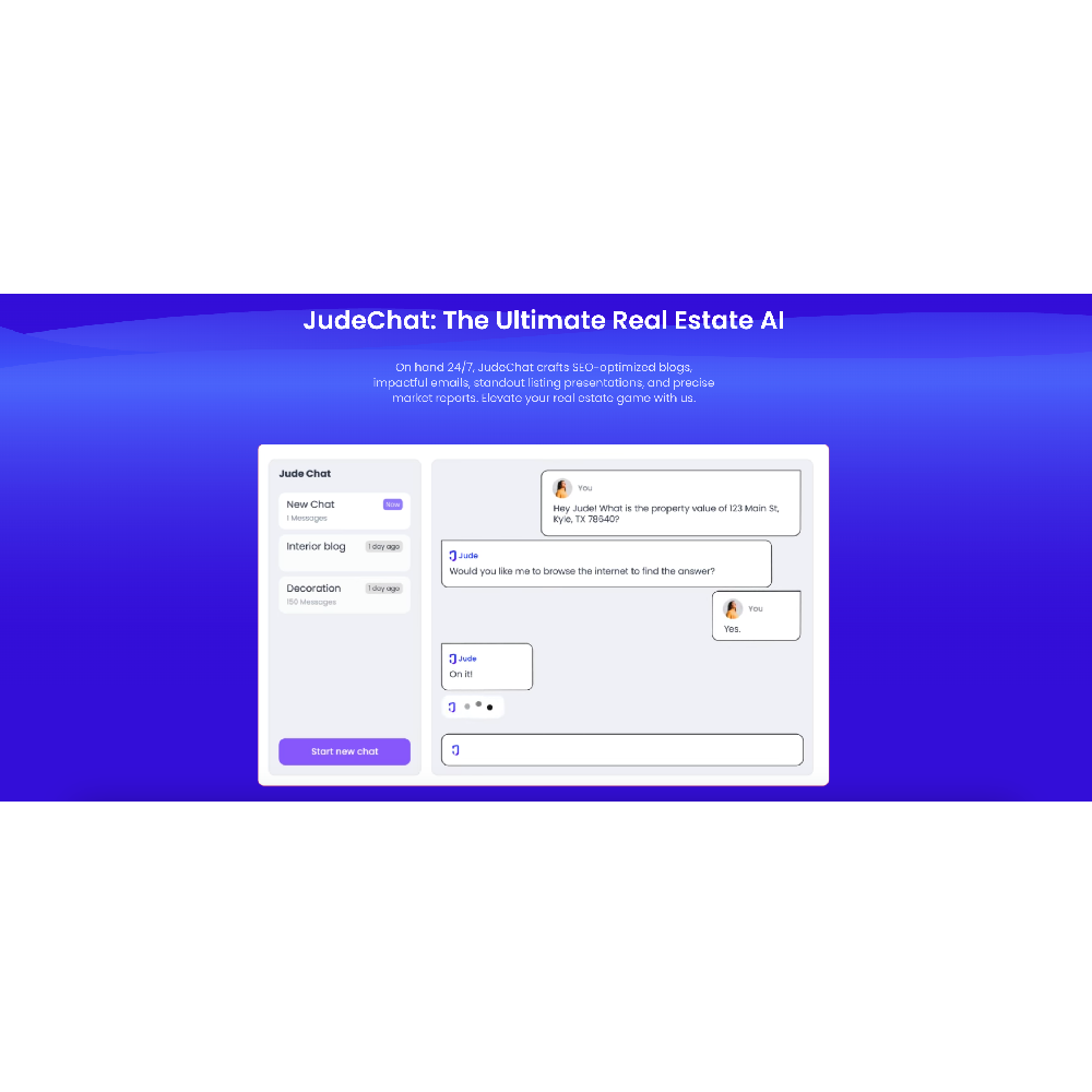 Jude AI – AI-Powered Real Estate Assistant for Smarter Deals
