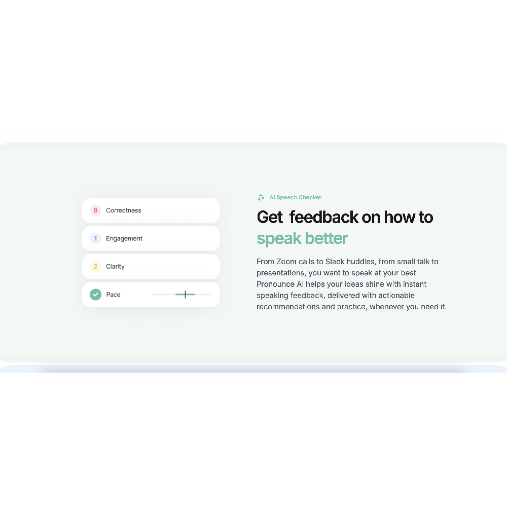 Pronounce AI – AI-Powered Pronunciation & Language Coach