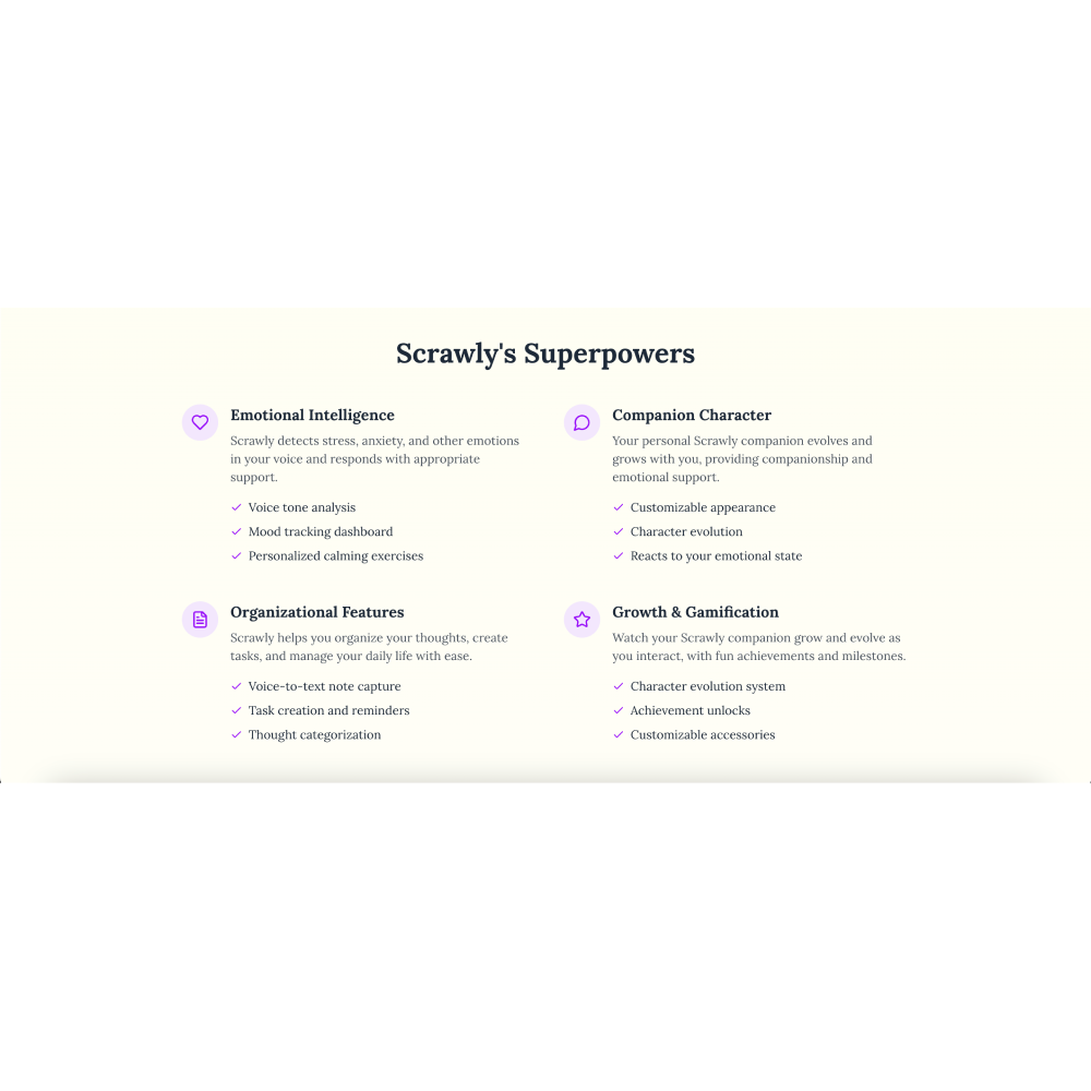 Scrawly – AI Voice-to-Text Productivity Assistant