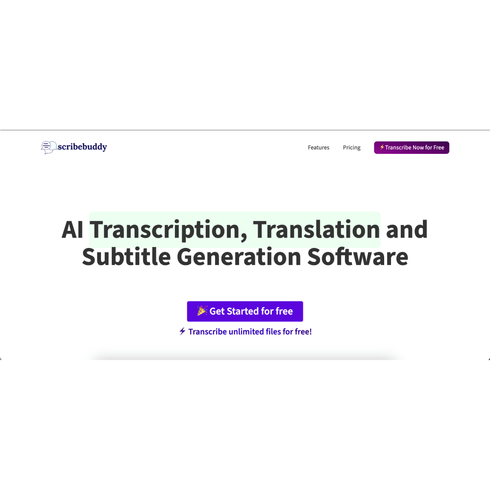 ScribeBuddy – AI Transcription & Translation Tool