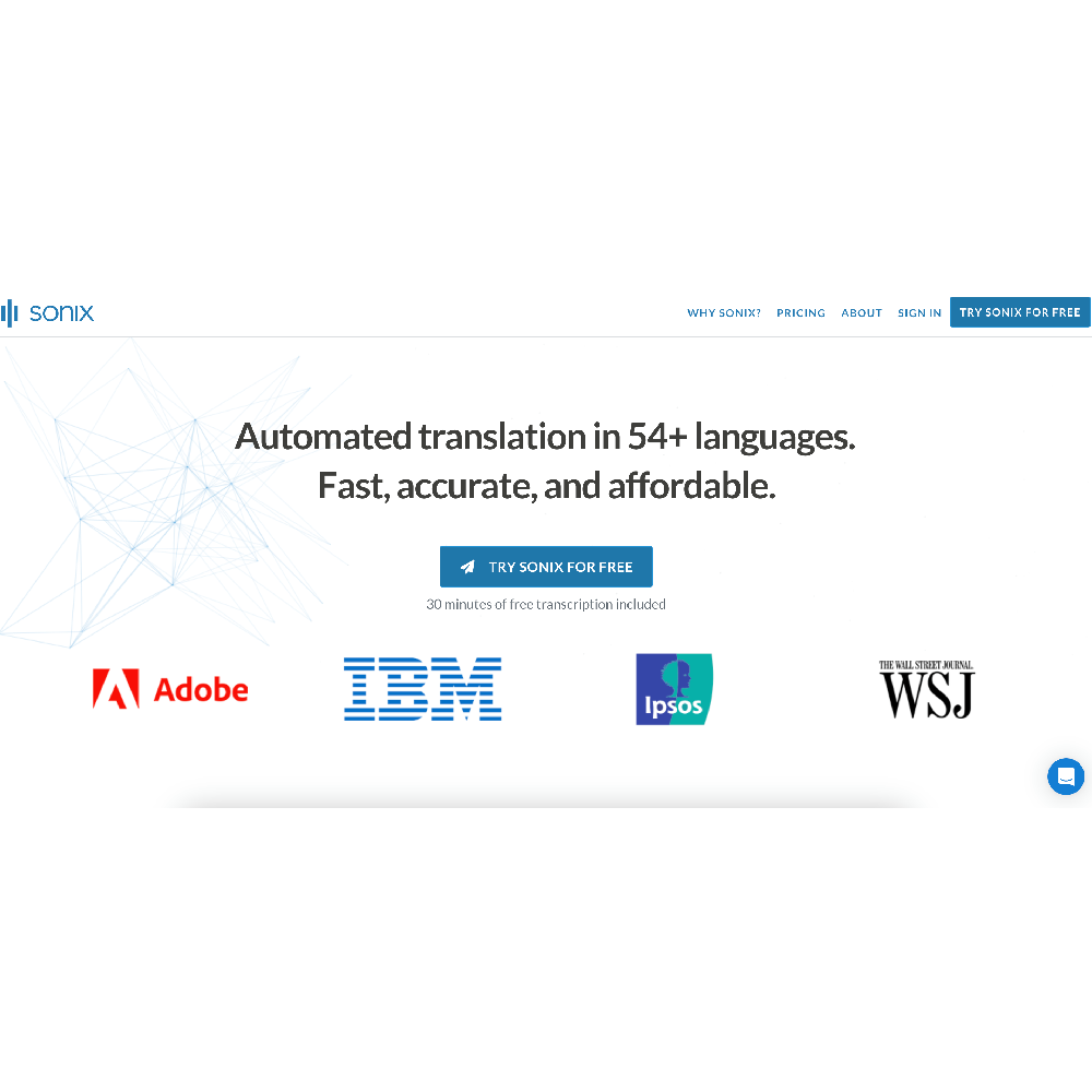 Sonix – AI Transcription & Translation Platform