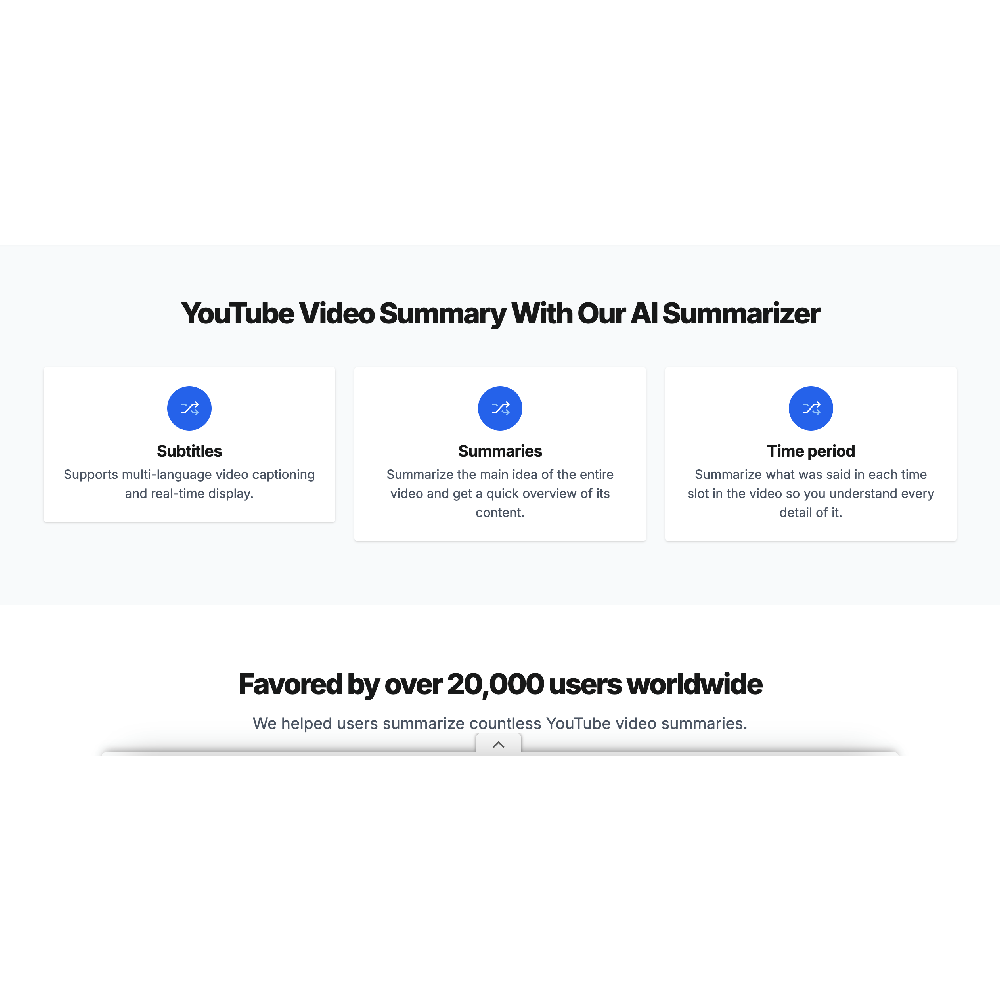 SummarizeYou – AI-Powered YouTube Video Summarizer
