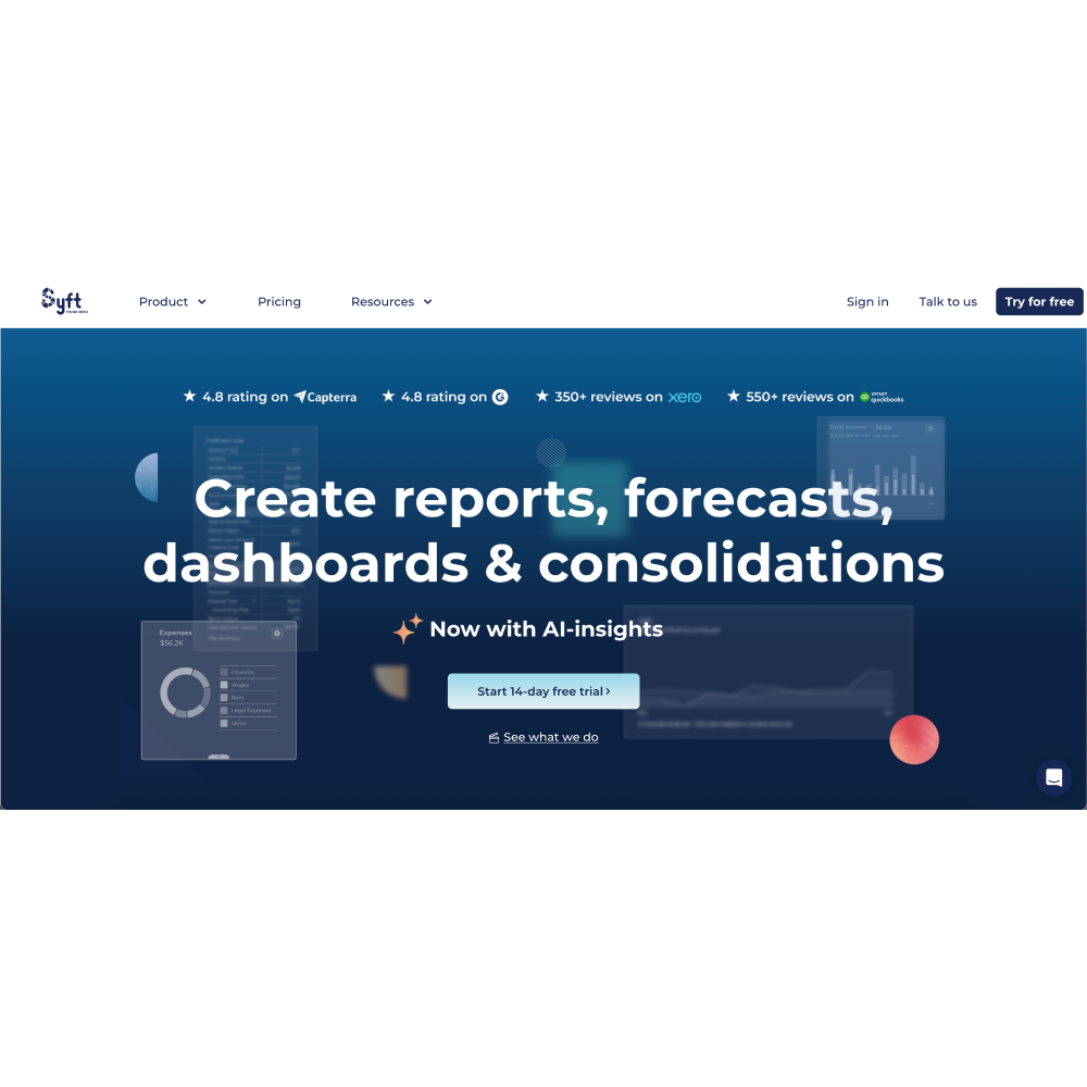 Syft Analytics – AI Financial Reporting & Business Insights