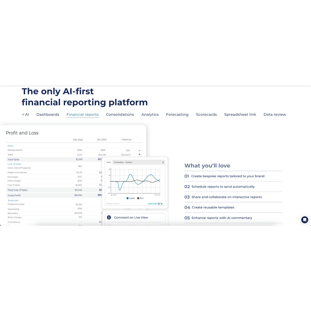 Syft Analytics – AI Financial Reporting & Business Insights