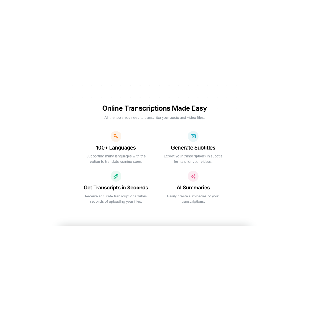 Transcripo – AI-Powered Transcription & Subtitle Tool