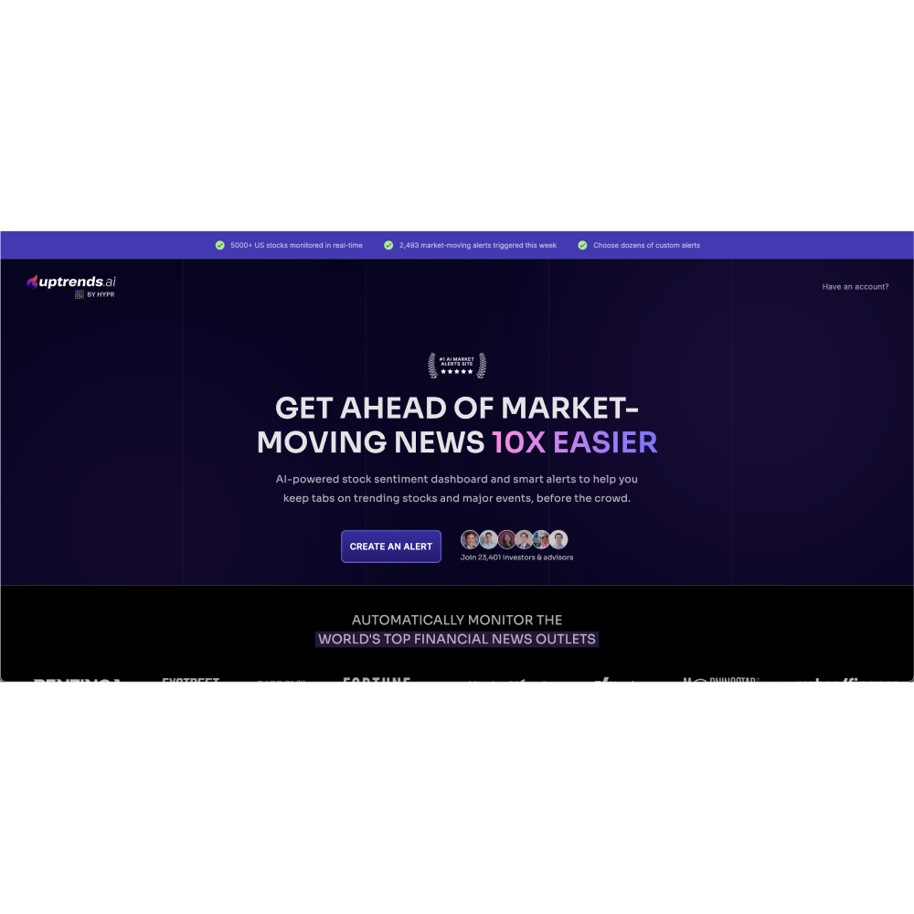 Uptrends – AI-Powered Financial Analytics for Smarter Investments