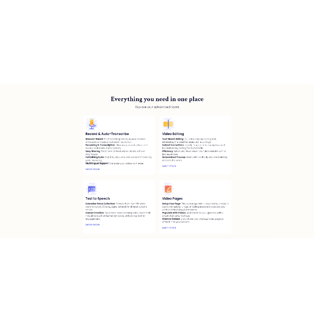 VidTags – AI Interactive Video & Audio Hosting Platform