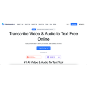 VideoToWords AI – AI Transcription & Speech-to-Text Tool