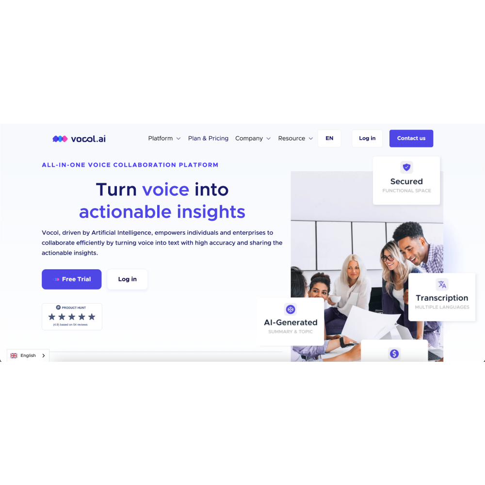 Vocol AI – AI Voice Collaboration & Transcription Platform