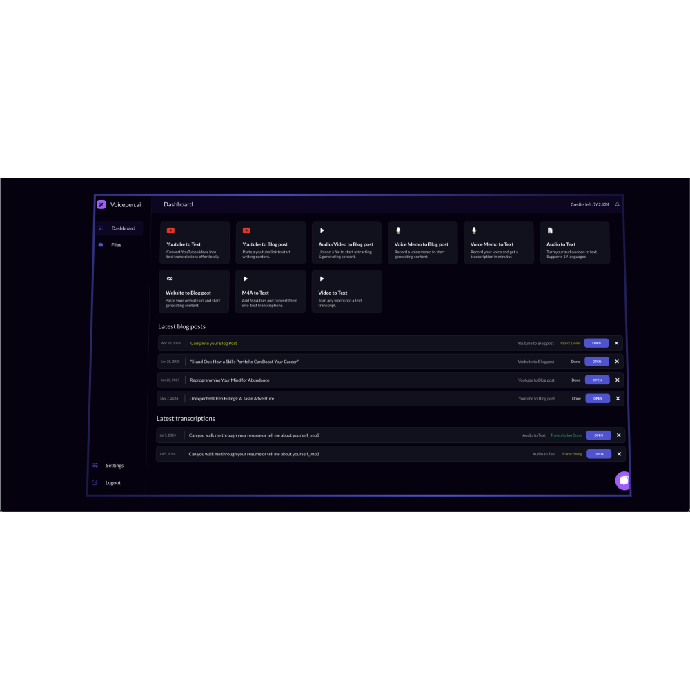VoicePen – AI Note-Taking & Smart Transcript Tool