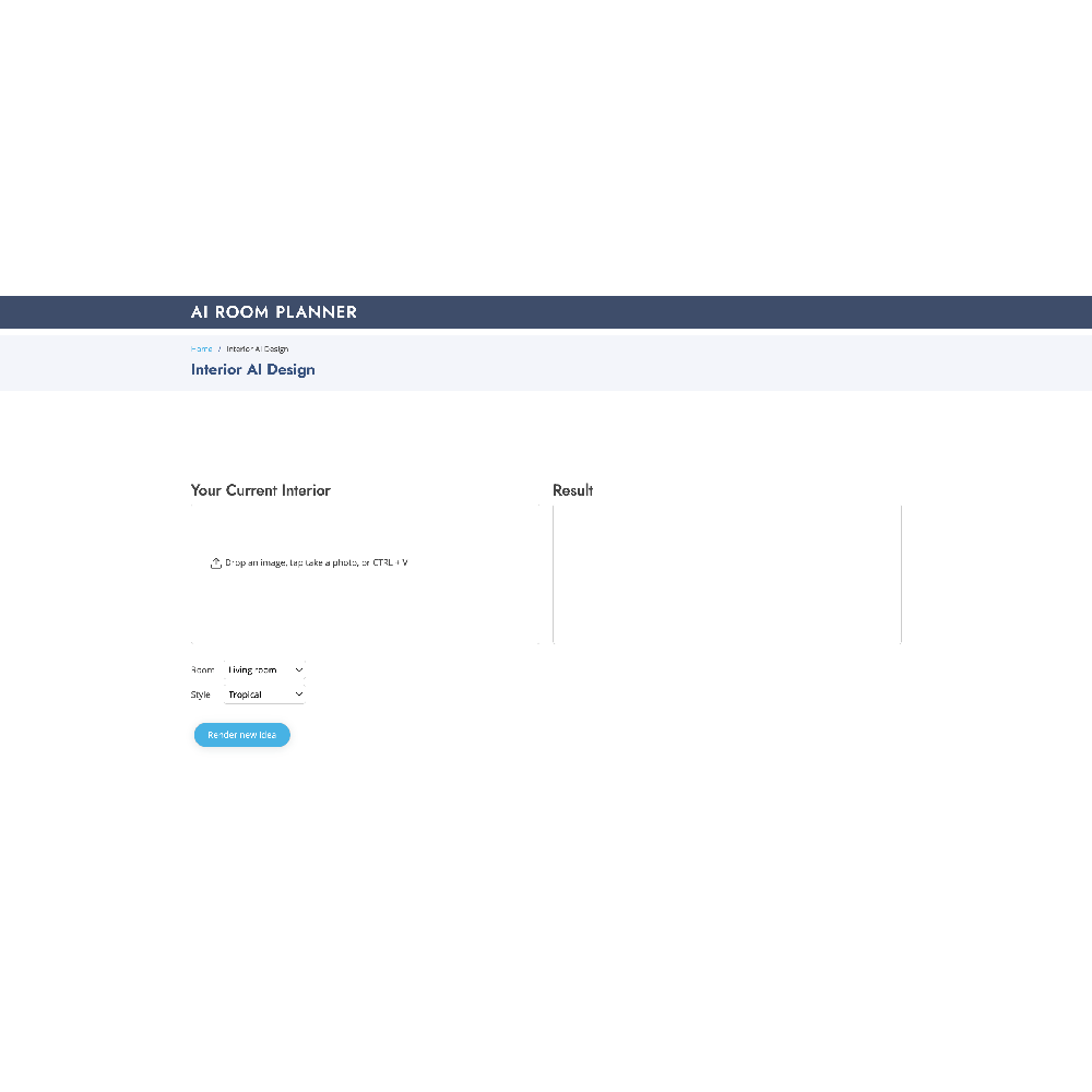 AI Room Planner – Smart AI Interior Design & Room Visualization Tool