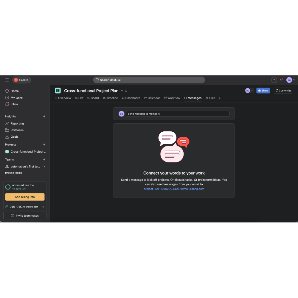 Asana – AI-Enhanced Work Management Platform – Daidu.ai