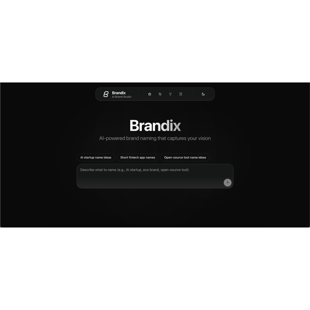 Brandix AI – Smart AI Brand Name Generator