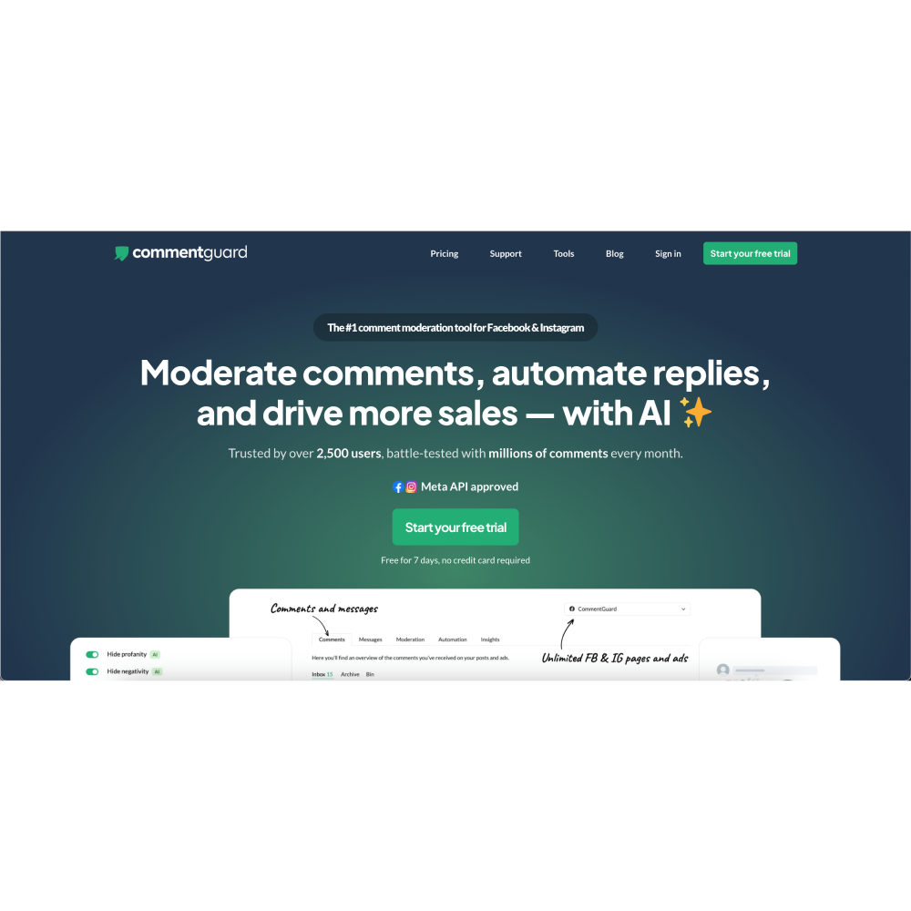 CommentGuard – AI-Powered Social Media Comment Moderation & Automation
