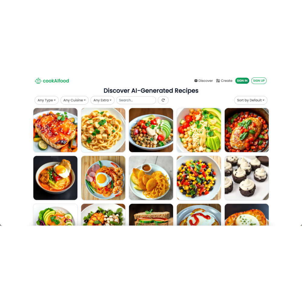 cookAIfood – AI-Powered Recipe Generator & Meal Planning Assistant