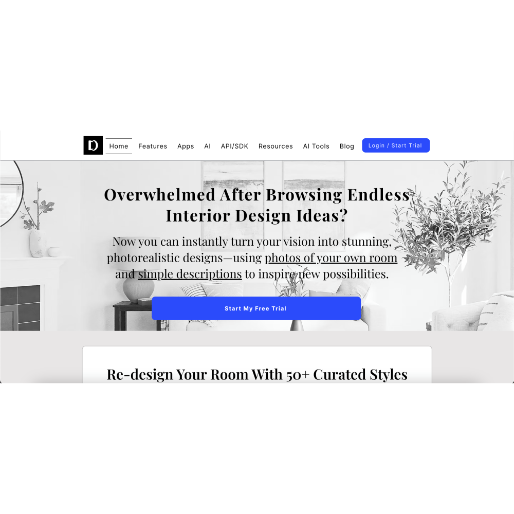 Decor8 – AI Interior Design & Virtual Staging Tool