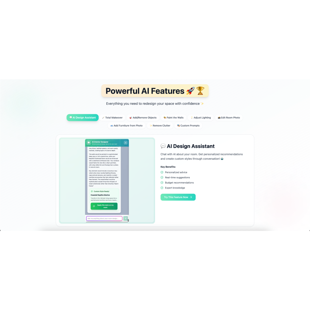 Decoratly – AI Interior Design Tool for Instant Room Transformations