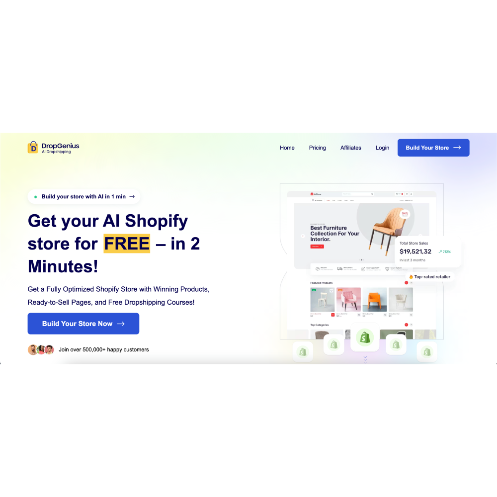Dropgenius – AI Dropshipping Store Builder & E-commerce Automation