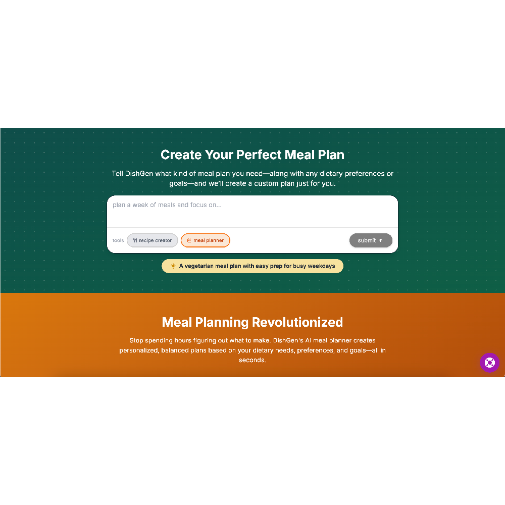 DishGen – AI-Powered Recipe Generator & Meal Planning Assistant