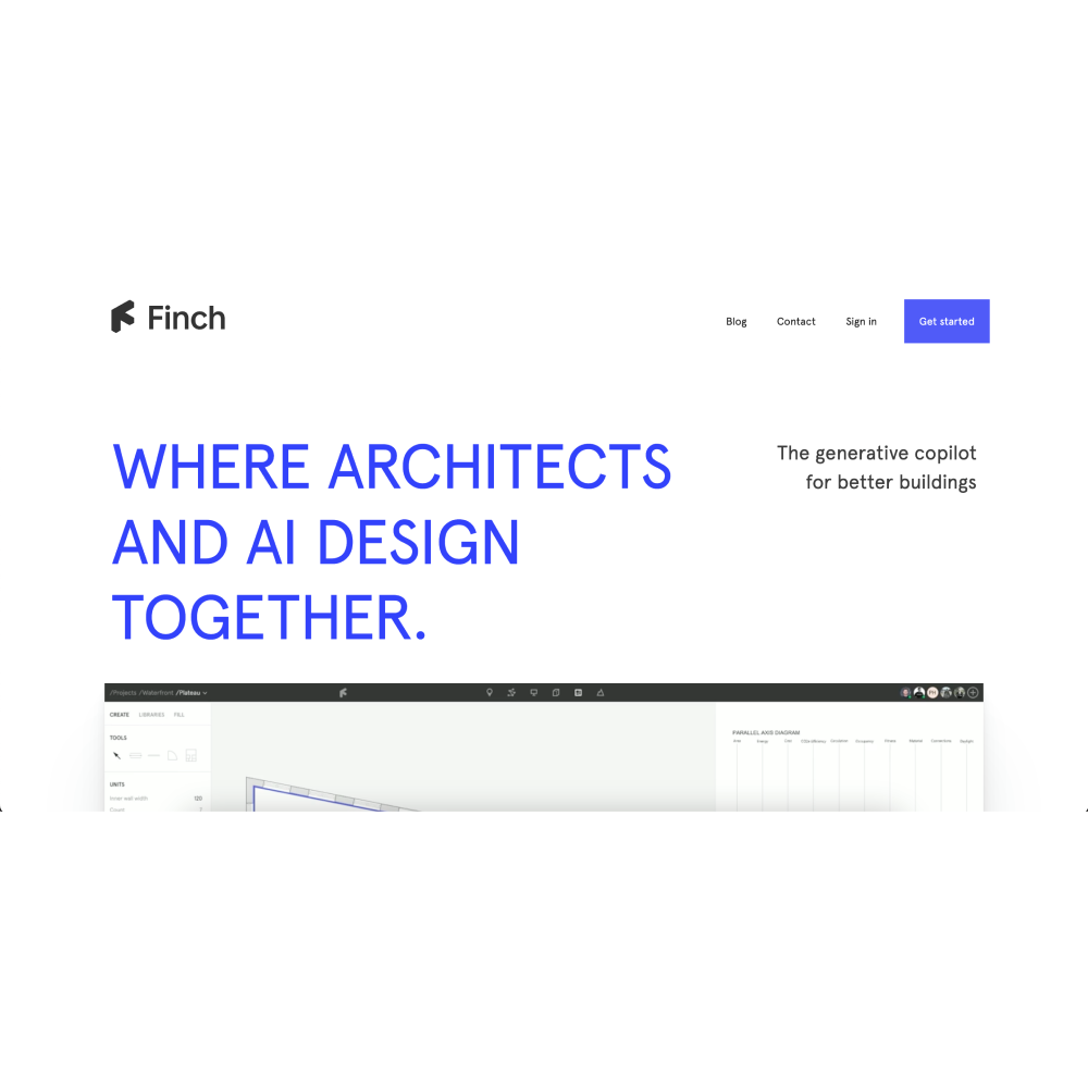 Finch – AI-Assisted Architectural Design Tool