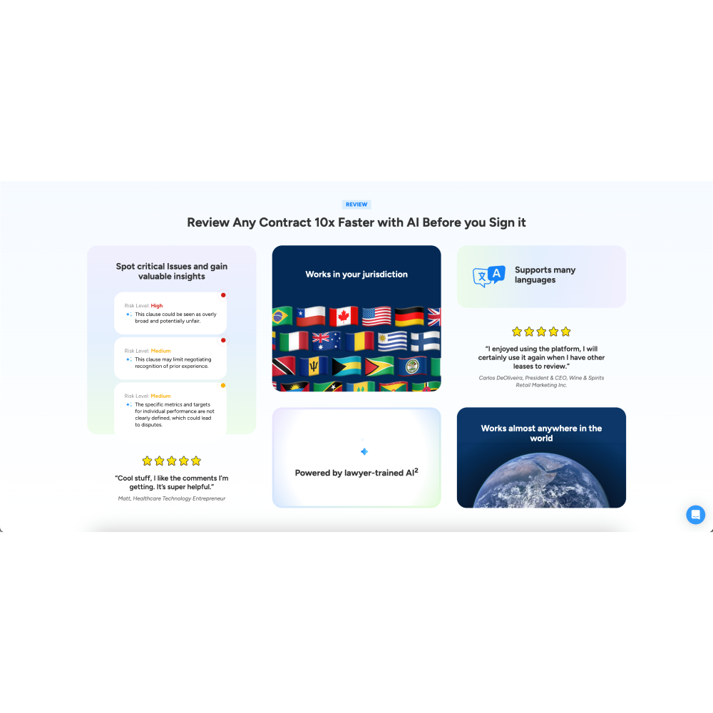 goHeather – AI-Powered Contract Review Platform