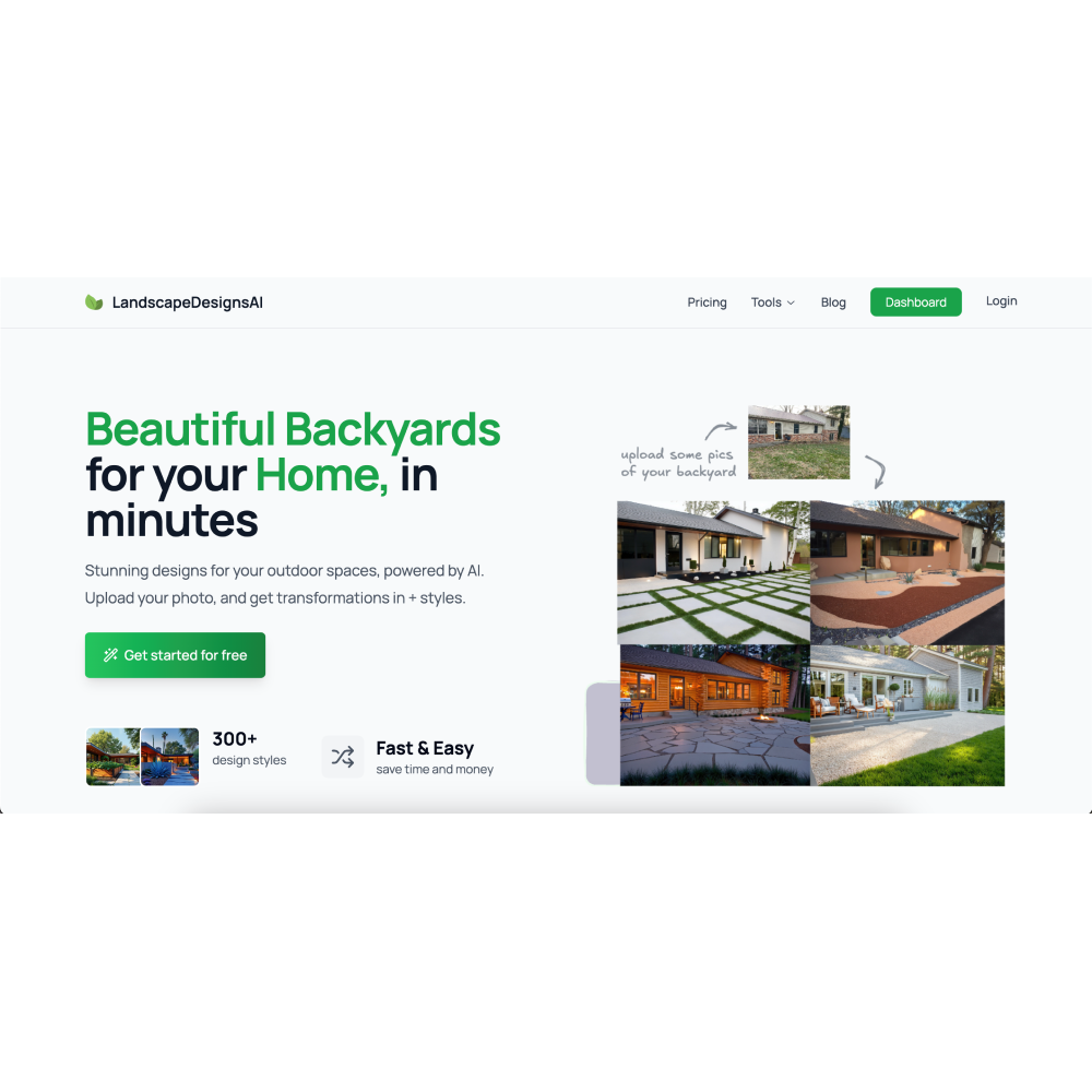 LandscapeDesignsAI – AI-Powered Landscape Design & Transformation Tool
