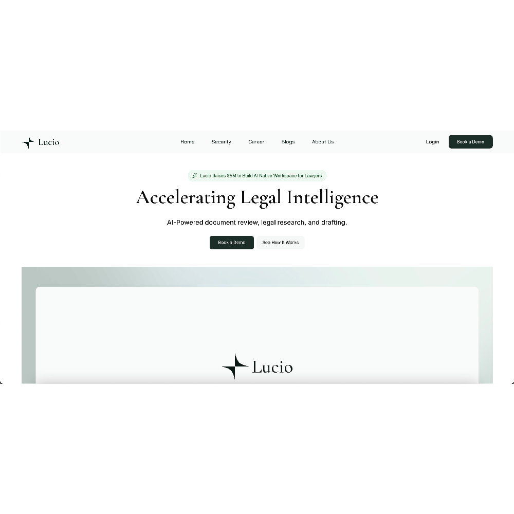 Lucio AI – Smart Legal Assistant for Contract Review & Research