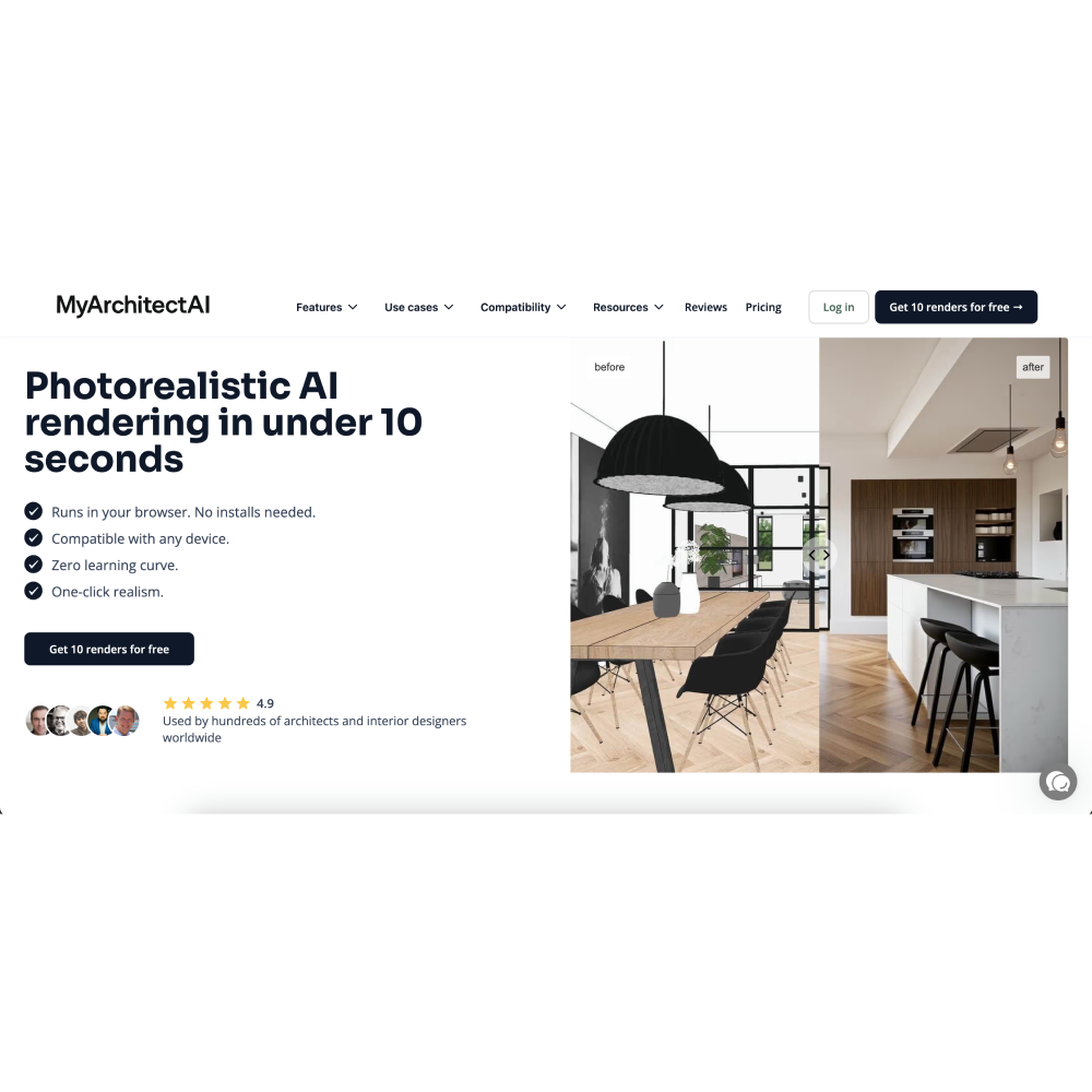 MyArchitectAI – AI-Powered Architectural Rendering Software