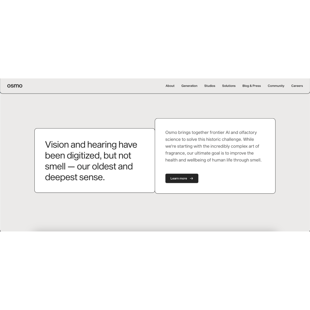 Osmo – AI-Powered Olfactory Intelligence Platform