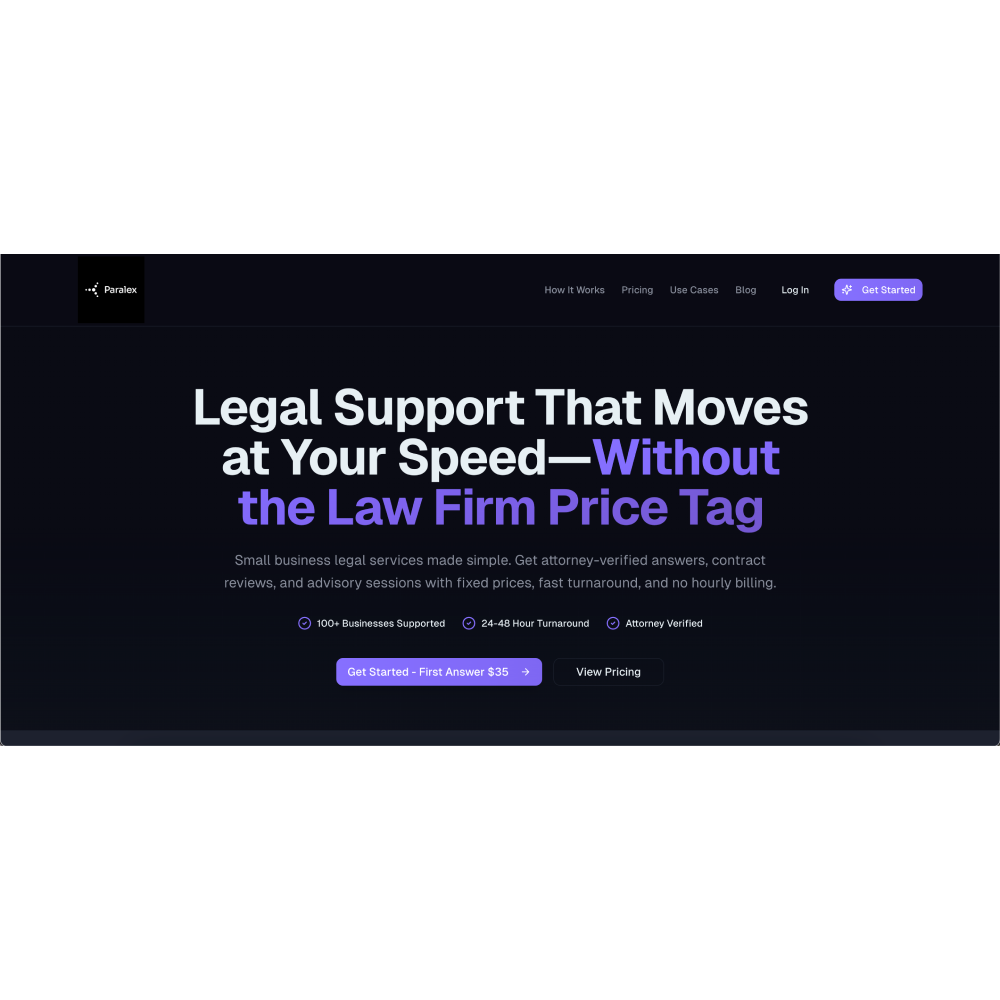 Paralex AI – AI Legal Document & Advisory Platform